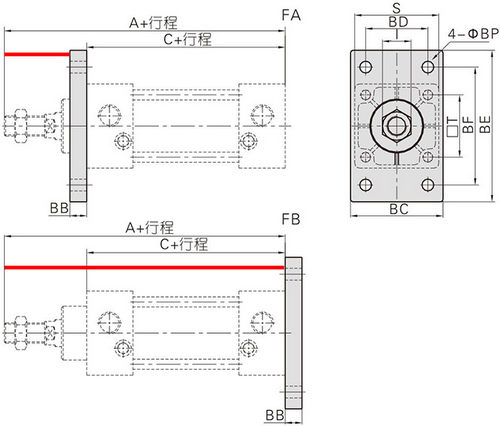 氣缸型號(hào)和規(guī)格尺寸選型參數(shù)
